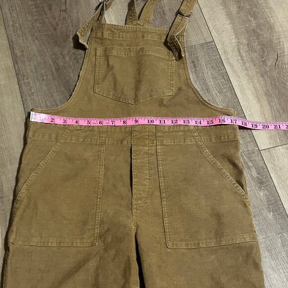 Aerie Overalls Corduroy Werk And Play Frayed Raw Hem Size Small ~EUC - Picture 10 of 12